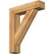 Ekena Millwork Traditional Block Rough Sawn Bracket w/ Offset Brace, Western Red Cedar, 8"W x 34"D x 40"H BKT0806X34X40TRA05RWR - alternate 1